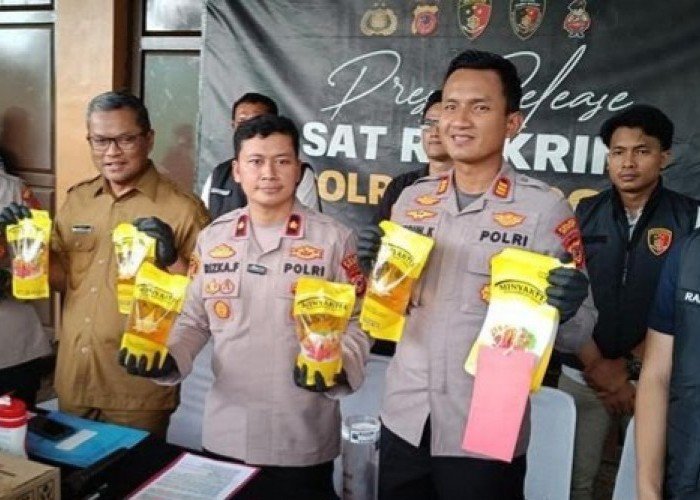 Polres Bogor Ungkap Produksi Minyakita Palsu dengan Omzet Ratusan Juta per Bulan di Cijujung Sukaraja