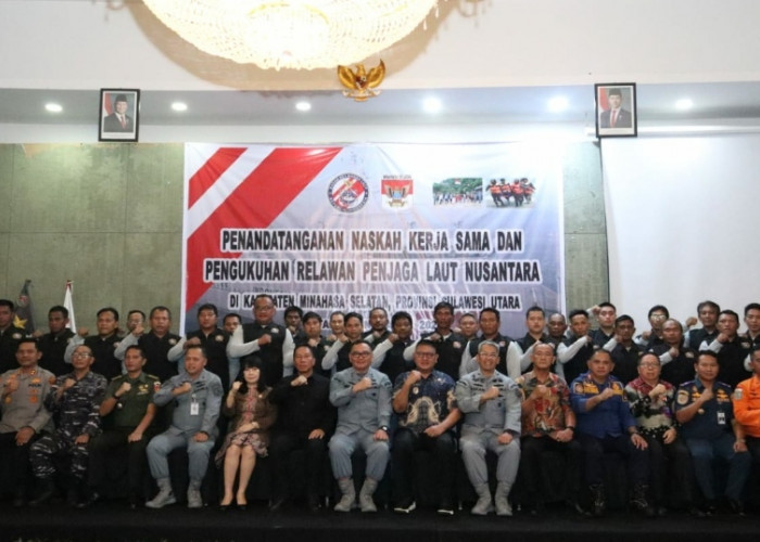 Bakamla RI Kukuhkan 30 Relawan Penjaga Laut Nusantara, Perkuat Sinergi dengan Pemkab Minahasa Selatan