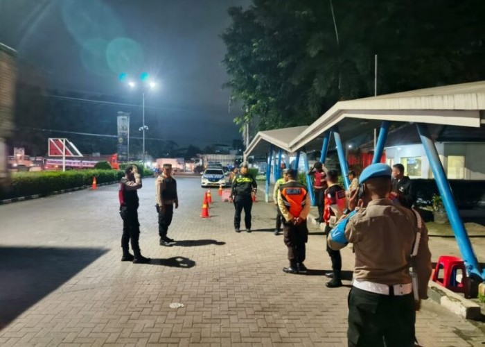 Jaga Kondusifitas Kamtibmas, Polres Serang Gelar Patroli Cipta Kondisi di Malam Takbiran