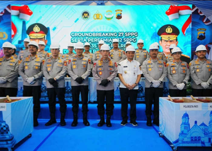 Kapolri Resmikan 32 SPPG dan Groundbreaking 27 SPPG Polri di Jateng, Terus Dukung Program MBG