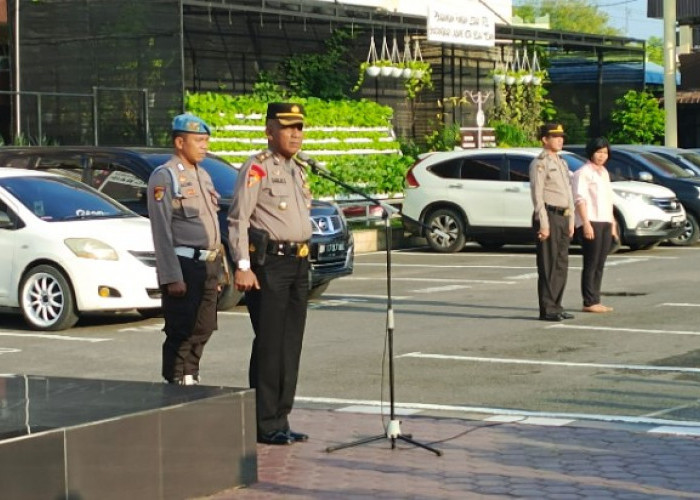 Kasubbag Dal Ops Polrestabes Medan Pimpin Apel Pagi Pasukan