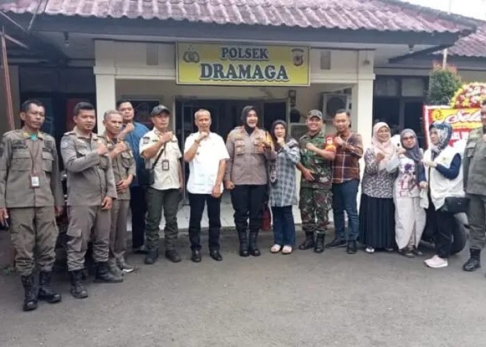 Camat Dramaga Kunjungi Polsek Dramaga dalam Rangka HUT Bhayangkara ke-79