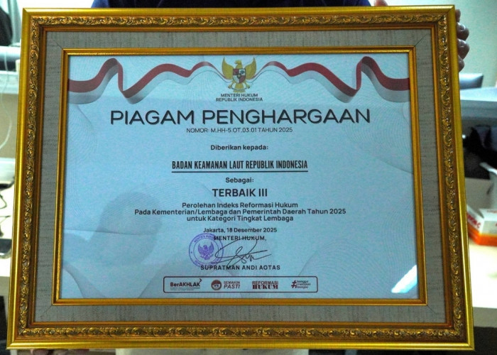 Kementerian Hukum Apresiasi Bakamla RI lewat Indeks Reformasi Hukum 2025