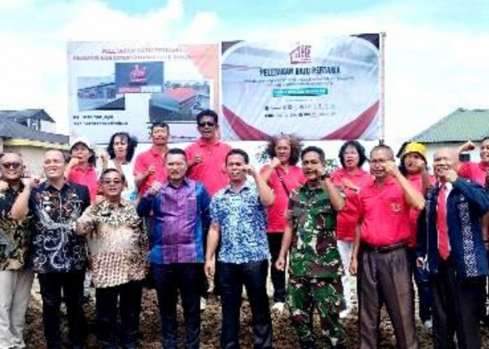 Peletakan Batu Pertama Pembangunan Kantor di Siantar, KMP Marihat Jaya Dihadiri Kementrian Koperasi