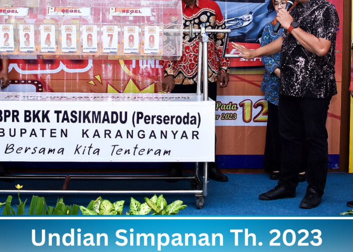 PT. BPR BKK Tasikmadu Menggelar Acara Pengundian Simpanan BPR BKK Tasikmadu Kab Karanganyar Tahun 2023