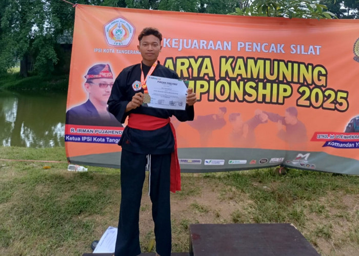 Atlet Silat Institut Asy-Syukriyyah Sabet Perak di AKC Tingkat Nasional Yonif 203/AK