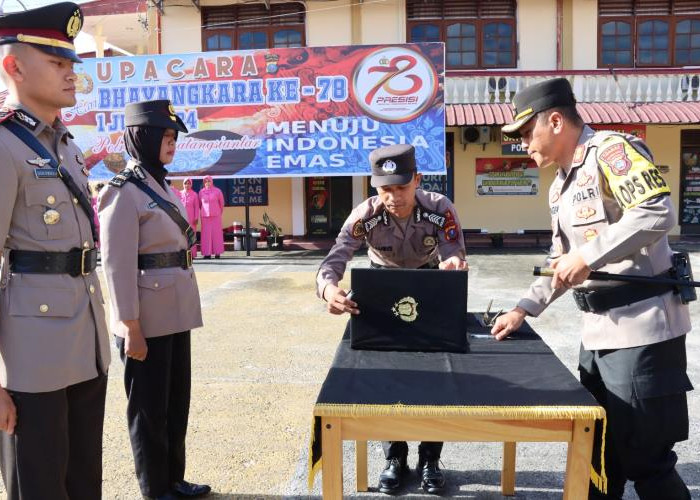 Lima PJU Polres Pematangsiantar Diganti