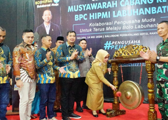 Plt. Bupati Buka Muscab HIPMI Kabupaten Labuhanbatu 