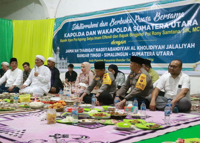 Kapolres Mendampingi Wakapolda Sumut Silaturahmi dan Buka Puasa Bersama Tokoh Agama di Simalungun
