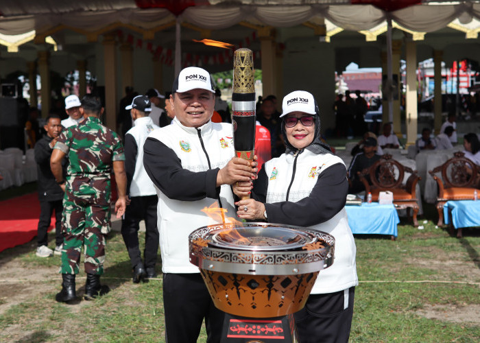 Kirap Api Pon Ke- 21 Tiba di Kabupaten Labuhanbatu 