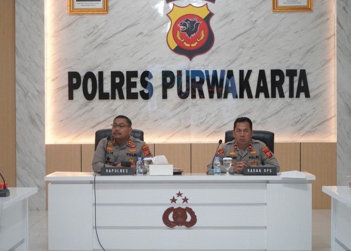  Jelang May Day, Polres Purwakarta Gelar Rapat Internal Untuk Siapkan Strategi Pengamanan