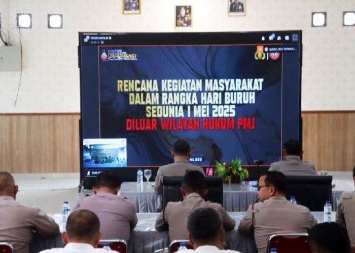 Kapolres Simalungun Ikuti Arahan Kapolri Jelang May Day