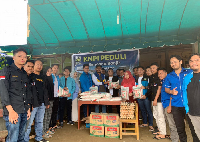 DPD KNPI Aceh Tenggara Berikan Bantuan Korban Banjir di Semadam 
