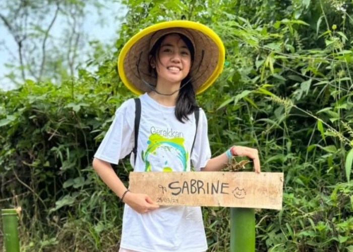 Sabrine Olivia Ajak Kaum Muda Mencintai Lingkungan Dengan Menanam Pohon