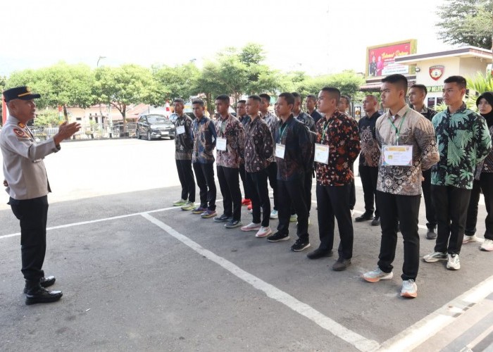 Kabag SDM Polres Aceh Tenggara  Terima 17 Casis Polri untuk Program Binaan dan Latihan (Binlat)