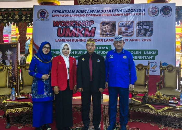 PWDPI Lampung Dorong UMKM Naik Kelas, Workshop KUR & Pelantikan Koperasi Digelar Serentak