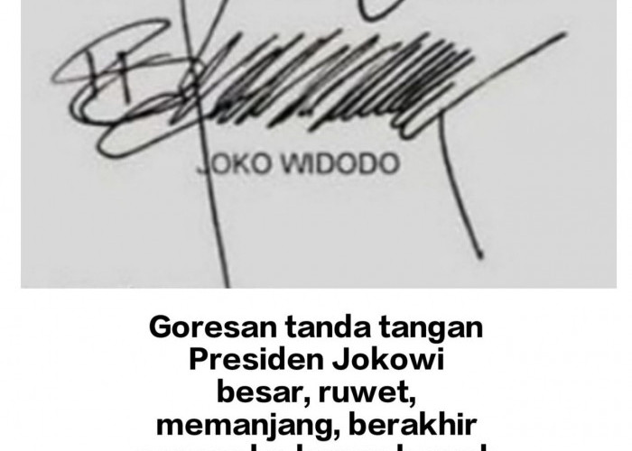Membaca Pratanda Bentuk Tanda Tangan Presiden Joko Widodo