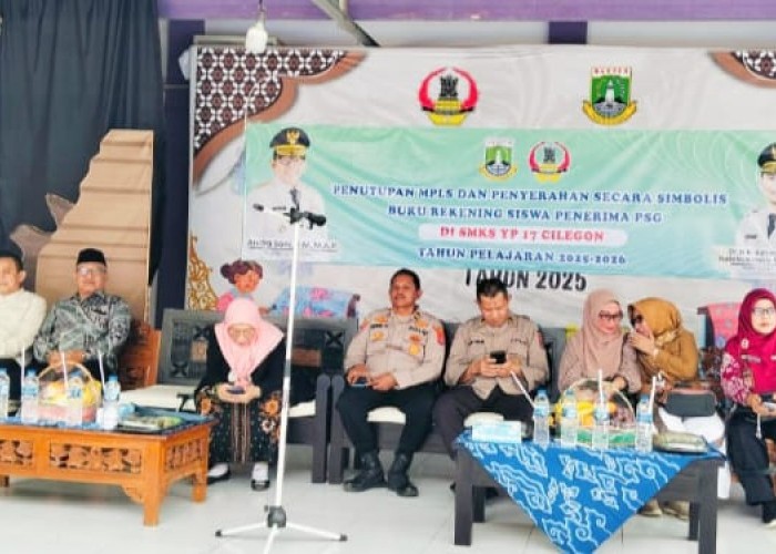 SMKS 17 Cilegon Tutup MPLS dan Serahkan Simbolis Program Sekolah Gratis kepada Siswa Baru