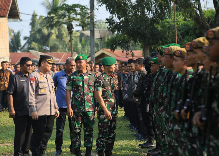 Forkopimda Labuhanbatu Gelar Apel Pasukan Dalam Rangka Pengamanan Kunjungan Presiden RI