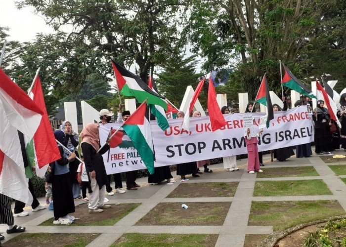  Aksi Damai dan Persatuan Free Palestine Network di Kota Bogor