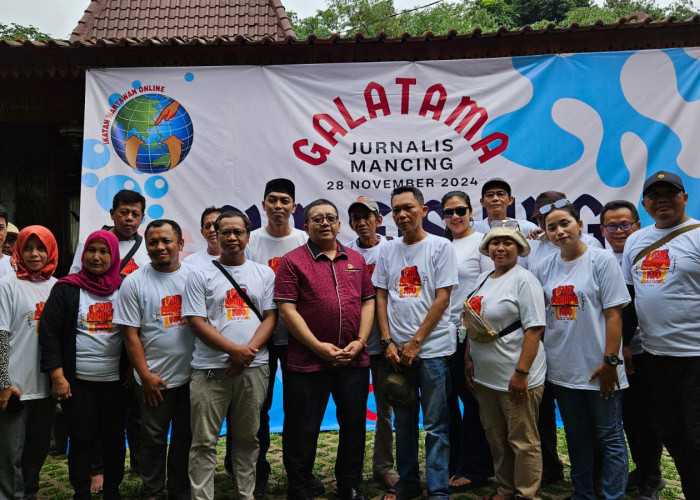 Pererat Silaturahmi, IWO Bogor Raya Bersama MIND ID Gelar Jurnalis Mancing Galatama Fun Fishing