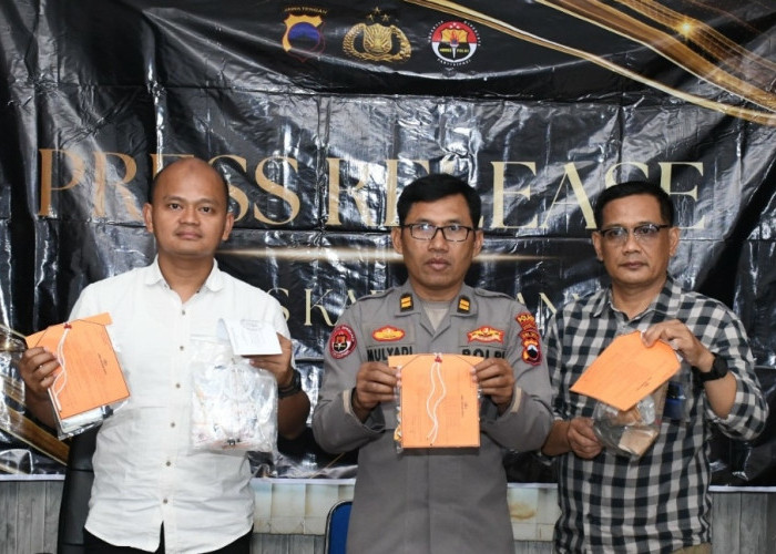 Sabu 35,95 Gram Disikat Polres Karanganyar, 3 Tersangka Diciduk