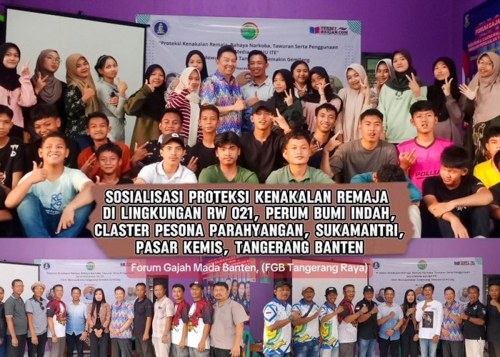 Cegah Kenakalan Remaja, Ketua RW 021 Cluster Parahyangan kolaborasi FGB Adakan Sosialisasi di lingkungannya