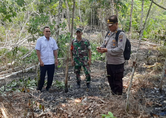 Tim Gabungan Polsek Silau Kahean Sukses Kendalikan Kebakaran Hutan di Simalungun