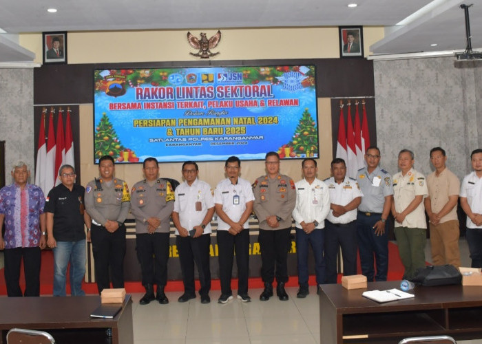 Natal Tahun 2024 dan Tahun Baru 2025 Polres Karanganganyar Gelar Kordinasi lintas Sektoral