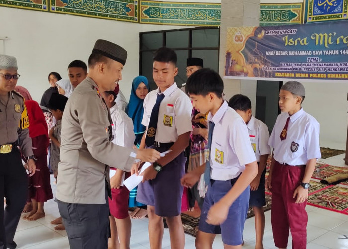 Polres Simalungun Gelar Peringatan Isra Mi'raj Nabi Muhammad SAW, Penguatan Moral Pelaksanaan Pemilu Damai