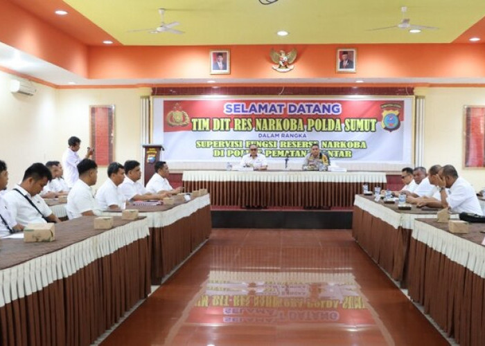 Ditresnarkoba Polda Sumut Kunker ke Polres Siantar