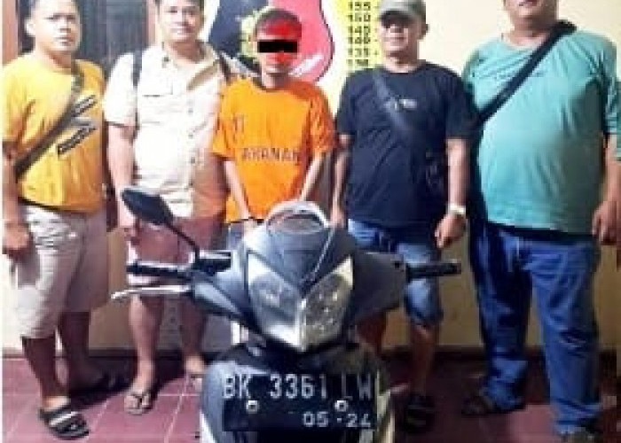 Pelaku Penggelapan Sepeda Motor Dibekuk Polres Simalungun