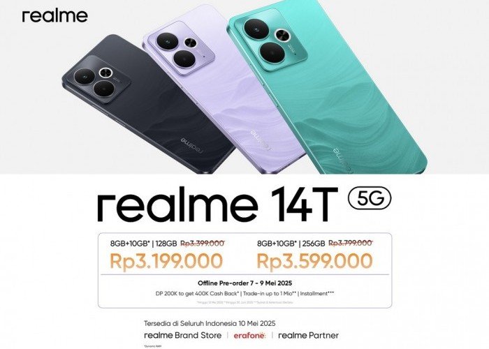 realme 14 Series 5G Resmi Meluncur di Indonesia, Bawa Performa Gaming Turnamen ke Mid-range