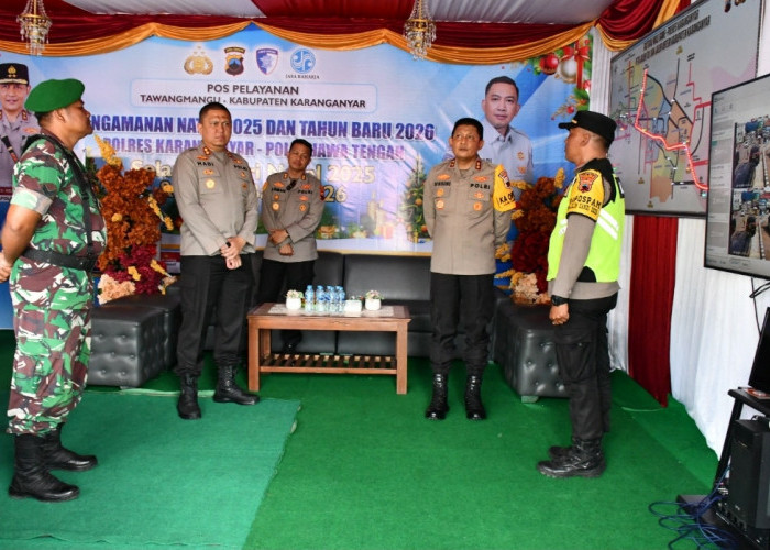 Kapolda Jateng Tinjau Pos Pelayanan Tawangmangu, Pastikan Pelayanan dan Keamanan Warga Optimal