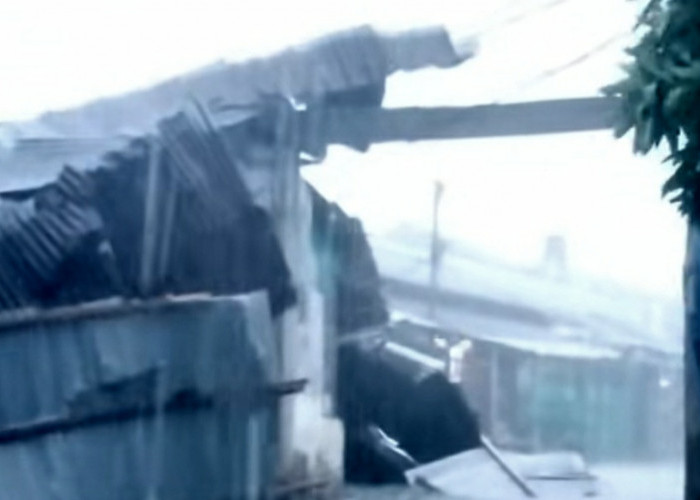 Hujan Angin Terjang Leuwiliang, Warga Panik, Rumah Rusak, Listrik Padam