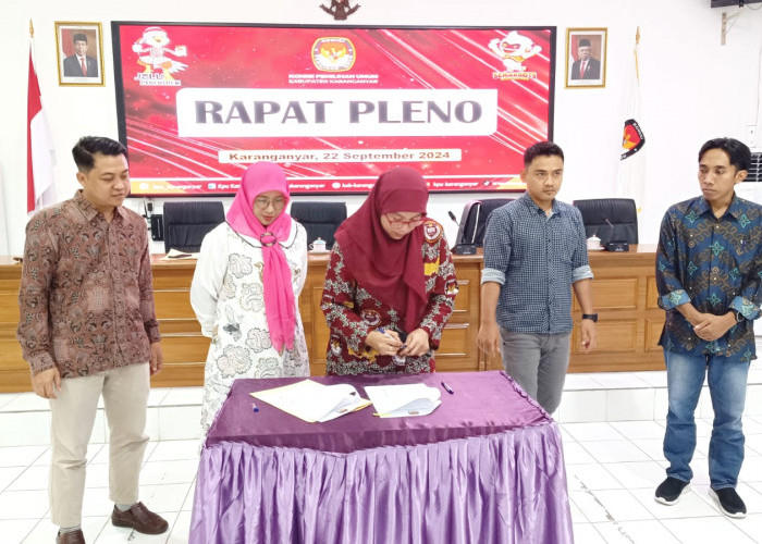 Calon Bupati dan wakil Bupati karanganganyar Telah resmi Ditetapkan KPU Karanganyar