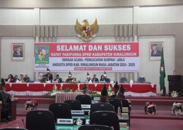 Sugiarto Dilantik jadi Ketua DPRD Simalungun,Usai Ditunjuk Golkar