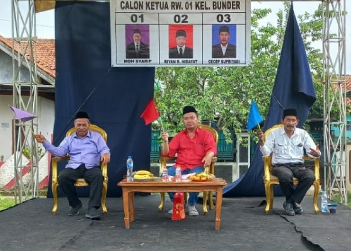 Pemilihan Ketua RW 01 Kelurahan Bunder Berlangsung Demokratis, Moh Syarip Kembali Pimpin RW 01