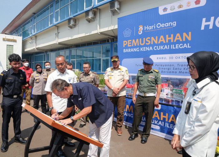 Nathabumi Bantu Bea Cukai Bogor Musnahkan Barang Hasil Penindakan