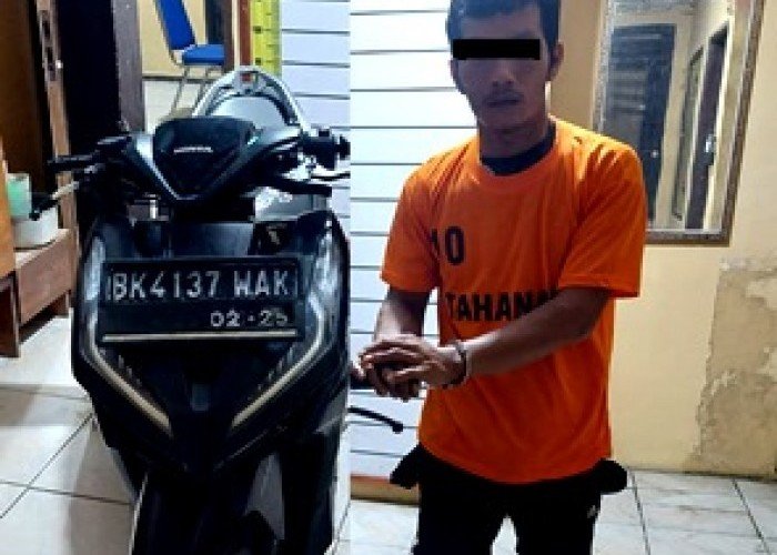 Polsek Panei Tongah Ringkus Pelaku Maling Motor di Siantar