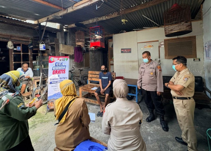 Seksi Dokkes Polres Karanganyar Laksanakan Tracing TBC dalam Rangka Hari Bhayangkara ke-80