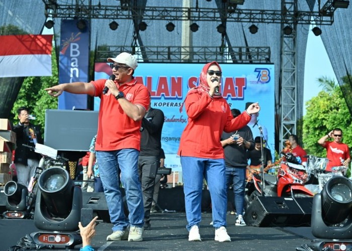 HUT ke-78 Koperasi di Karanganyar Meriah, Dibanjiri Ribuan Peserta Jalan Sehat