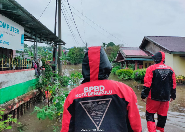 Banjir di Kota Bengkulu Surut, BPDB Tetap Siaga