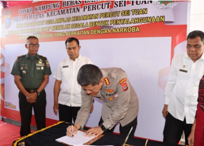 Polrestabes Medan Launching Kampung Bebas Narkoba    