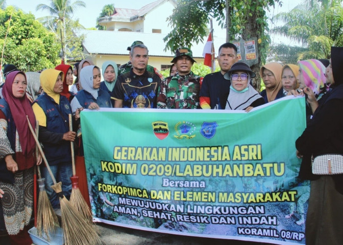 Gotong Royong Massal Gerakan ASRI Presiden RI, Wujudkan Labuhanbatu Aman, Sehat, Resik, dan Indah