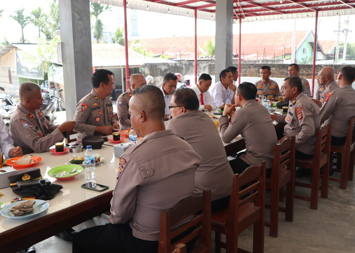 Mempererat Silaturahmi, Kapolres dan PJU Polres Aceh Tenggara Lakukan Coffee Morning