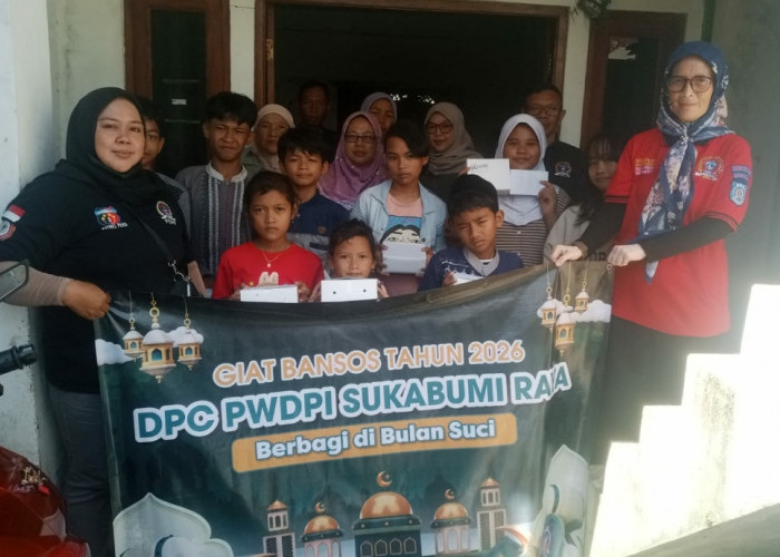Ramadan Penuh Berkah, PWDPI Sukabumi Raya Santuni 50 Anak Yatim di Kantor Sekretariat