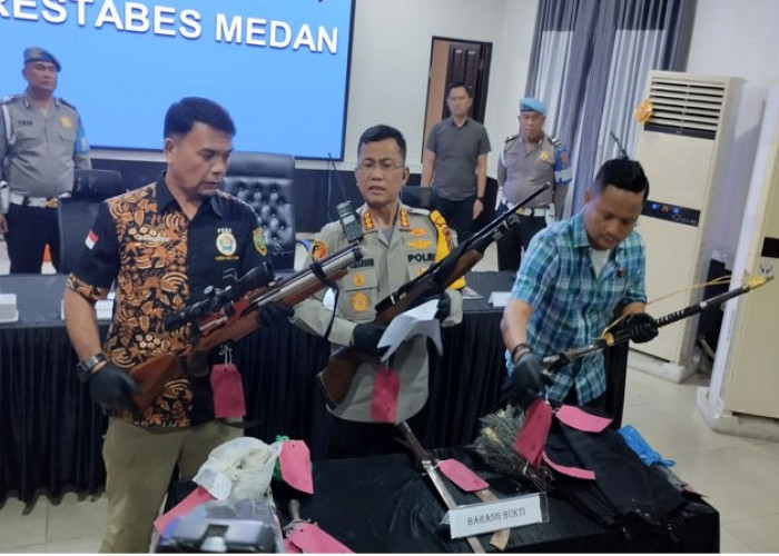 Polrestabes Medan Bekuk 5 Oknum Ormas Penganiaya Sopir Truk   