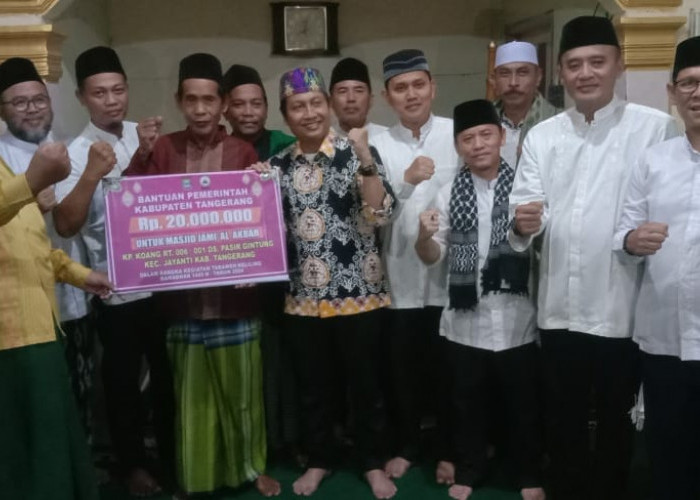 Masjid Jami Al Akbar di Pasirgintung  terima Bantuan Anggaran dari Pemkab Tangerang Melalui Program Tarling