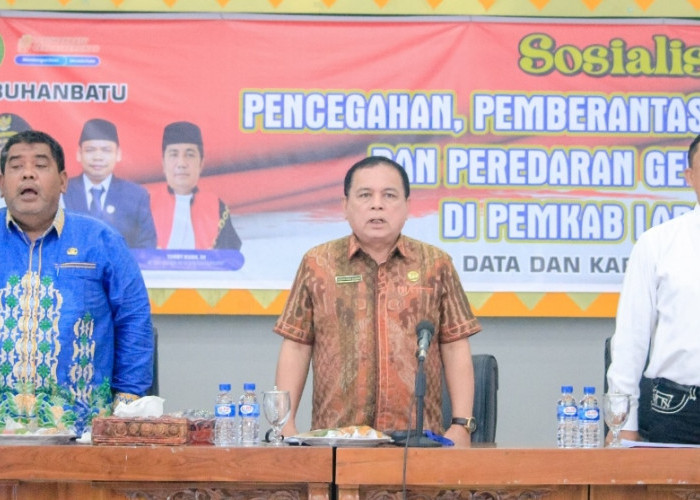 Pemkab dan Satnarkoba Polres Labuhanbatu Bersinergi Gelar Sosialisasi P4GN